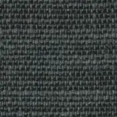 Dark gray woven fabric with a grid pattern, dense texture, and subtle tonal variations; studio lighting highlights yarn details.